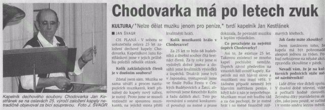 Chodovarka má po letech zvuk