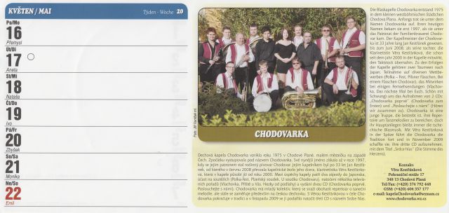 Kalendář Dechové orchestry 2011