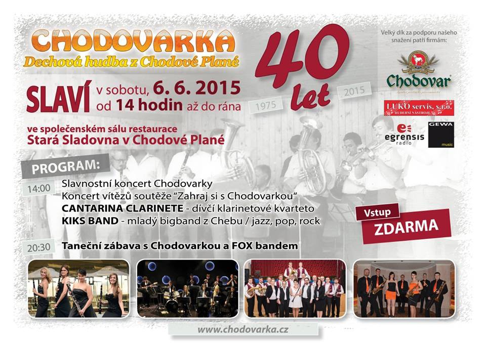 Dechová kapela Chodovarka oslaví 40. narozeniny